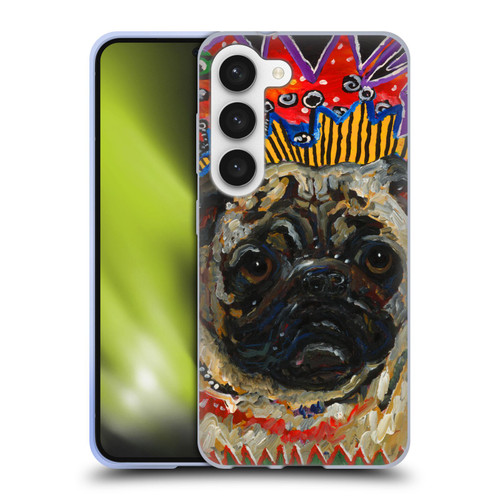 Mad Dog Art Gallery Dogs Pug Soft Gel Case for Samsung Galaxy S23 5G