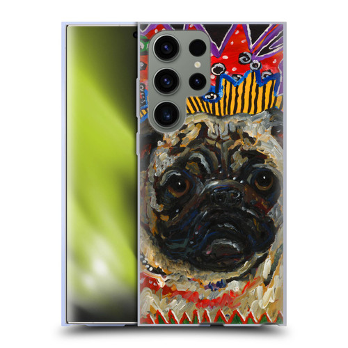 Mad Dog Art Gallery Dogs Pug Soft Gel Case for Samsung Galaxy S23 Ultra 5G