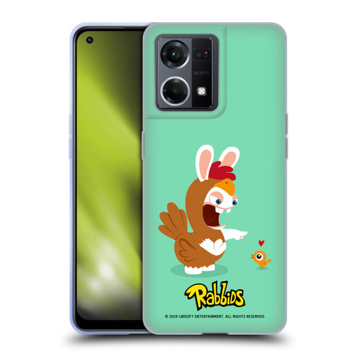 Rabbids Costumes Chicken Soft Gel Case for OPPO Reno8 4G