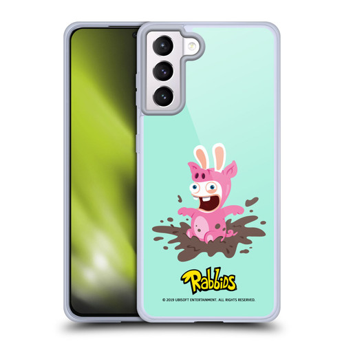 Rabbids Costumes Pig Soft Gel Case for Samsung Galaxy S21+ 5G