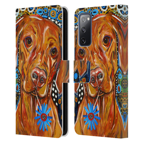 Mad Dog Art Gallery Dogs 2 Viszla Leather Book Wallet Case Cover For Samsung Galaxy S20 FE / 5G