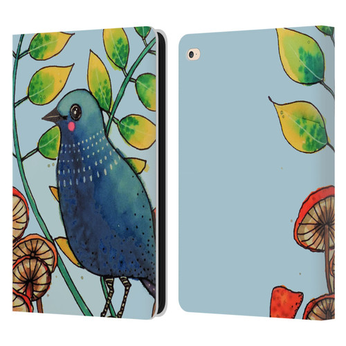 Sylvie Demers Birds 3 Teary Blue Leather Book Wallet Case Cover For Apple iPad Air 2 (2014)