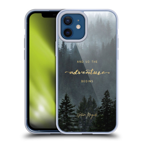 Nature Magick So The Adventure Begins Quote Trees Soft Gel Case for Apple iPhone 12 / iPhone 12 Pro