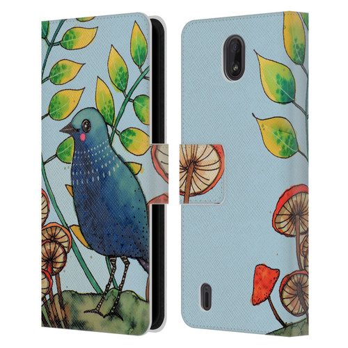 Sylvie Demers Birds 3 Teary Blue Leather Book Wallet Case Cover For Nokia C01 Plus/C1 2nd Edition