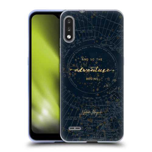 Nature Magick So The Adventure Begins Quote Star Map Soft Gel Case for LG K22