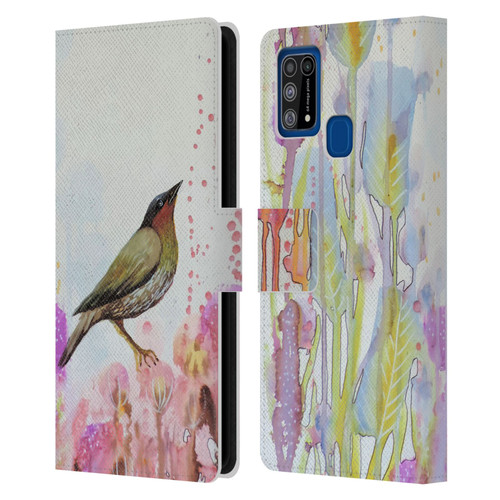 Sylvie Demers Birds 3 Dreamy Leather Book Wallet Case Cover For Samsung Galaxy M31 (2020)