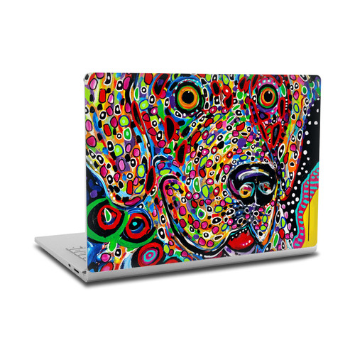 Mad Dog Art Gallery Dogs 2 Moon Vinyl Sticker Skin Decal Cover for Microsoft Surface Book 2