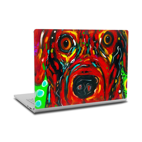 Mad Dog Art Gallery Dogs 2 Red Vinyl Sticker Skin Decal Cover for Microsoft Surface Book 2