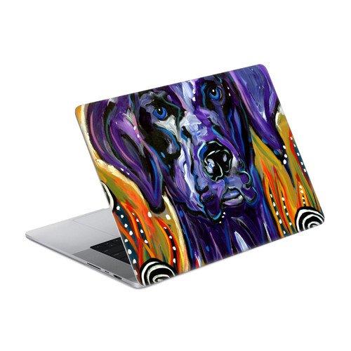 Mad Dog Art Gallery Dogs Old Purple Vinyl Sticker Skin Decal Cover for Apple MacBook Pro 16" A2485