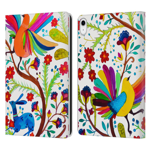 Sylvie Demers Floral Rainbow Wings Leather Book Wallet Case Cover For Apple iPad 10.9 (2022)