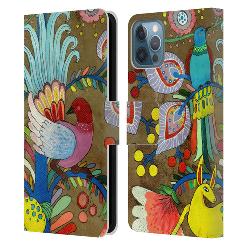 Sylvie Demers Floral Allure Leather Book Wallet Case Cover For Apple iPhone 12 / iPhone 12 Pro