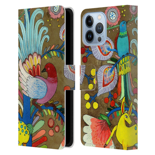 Sylvie Demers Floral Allure Leather Book Wallet Case Cover For Apple iPhone 13 Pro Max