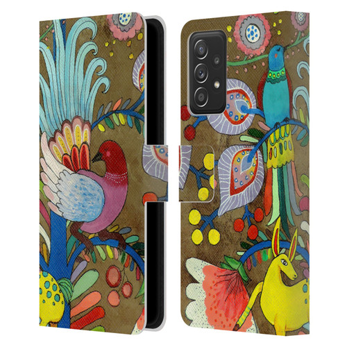 Sylvie Demers Floral Allure Leather Book Wallet Case Cover For Samsung Galaxy A52 / A52s / 5G (2021)