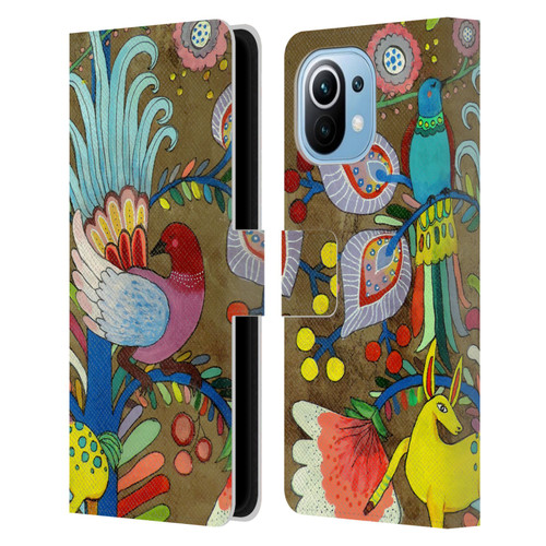 Sylvie Demers Floral Allure Leather Book Wallet Case Cover For Xiaomi Mi 11