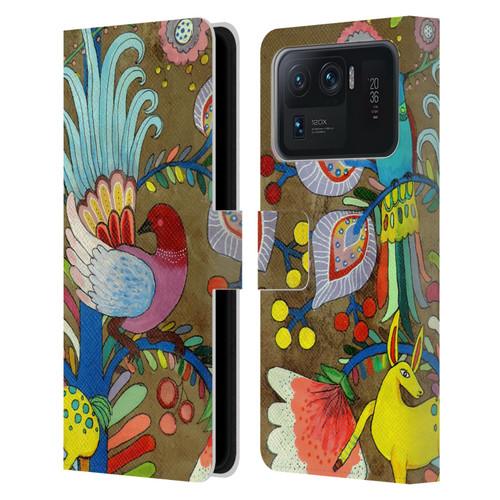 Sylvie Demers Floral Allure Leather Book Wallet Case Cover For Xiaomi Mi 11 Ultra