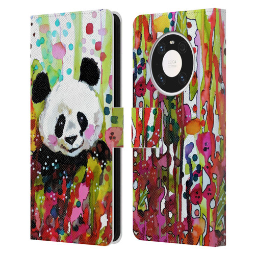 Sylvie Demers Nature Panda Leather Book Wallet Case Cover For Huawei Mate 40 Pro 5G