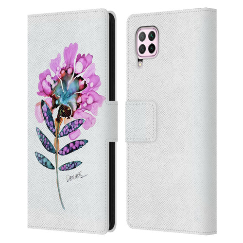 Sylvie Demers Nature Fleur Leather Book Wallet Case Cover For Huawei Nova 6 SE / P40 Lite