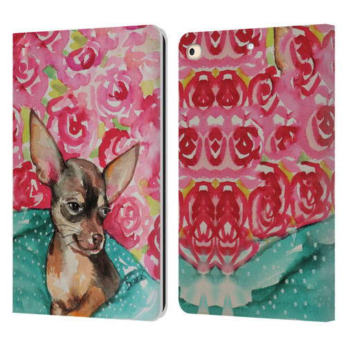 Sylvie Demers Nature Chihuahua Leather Book Wallet Case Cover For Apple iPad 9.7 2017 / iPad 9.7 2018