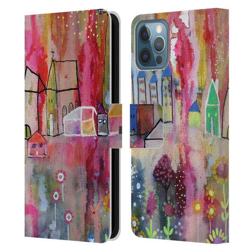 Sylvie Demers Nature House Horizon Leather Book Wallet Case Cover For Apple iPhone 12 / iPhone 12 Pro
