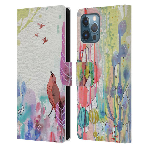 Sylvie Demers Nature Wings Leather Book Wallet Case Cover For Apple iPhone 12 Pro Max