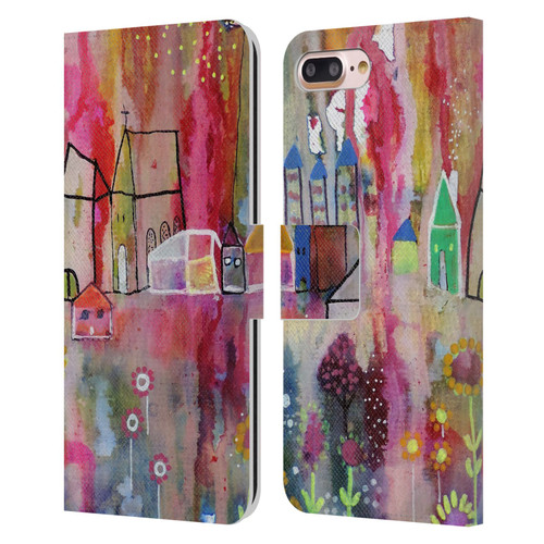 Sylvie Demers Nature House Horizon Leather Book Wallet Case Cover For Apple iPhone 7 Plus / iPhone 8 Plus