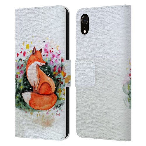Sylvie Demers Nature Fox Beauty Leather Book Wallet Case Cover For Apple iPhone XR