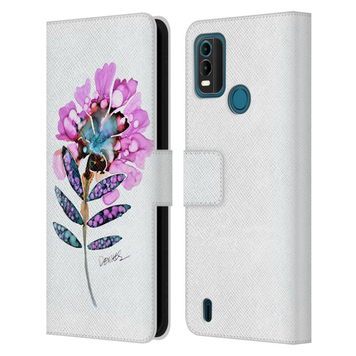 Sylvie Demers Nature Fleur Leather Book Wallet Case Cover For Nokia G11 Plus