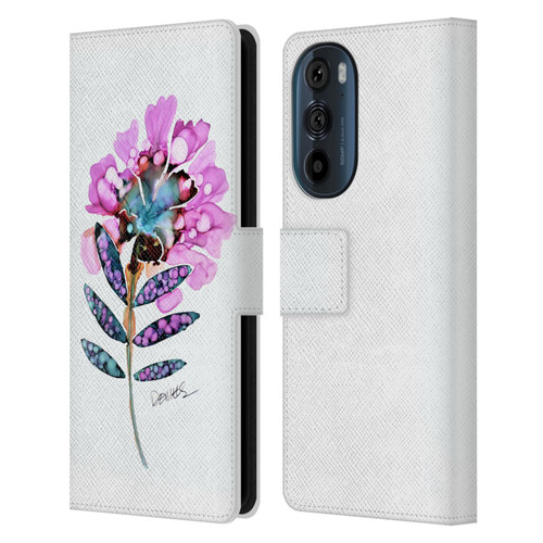 Sylvie Demers Nature Fleur Leather Book Wallet Case Cover For Motorola Edge 30