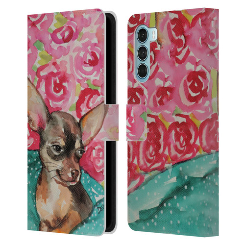 Sylvie Demers Nature Chihuahua Leather Book Wallet Case Cover For Motorola Edge S30 / Moto G200 5G