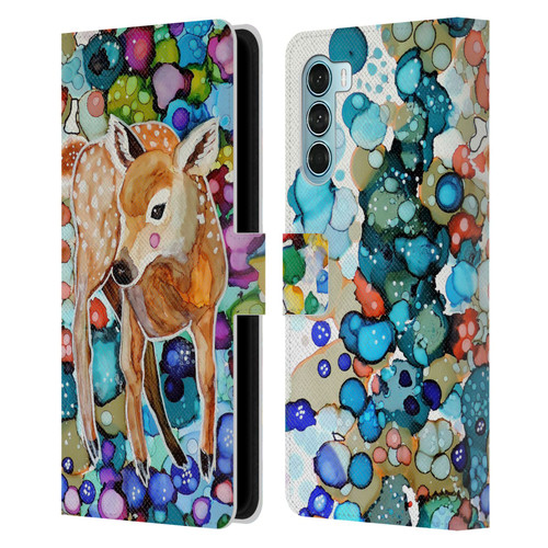 Sylvie Demers Nature Deer Leather Book Wallet Case Cover For Motorola Edge S30 / Moto G200 5G