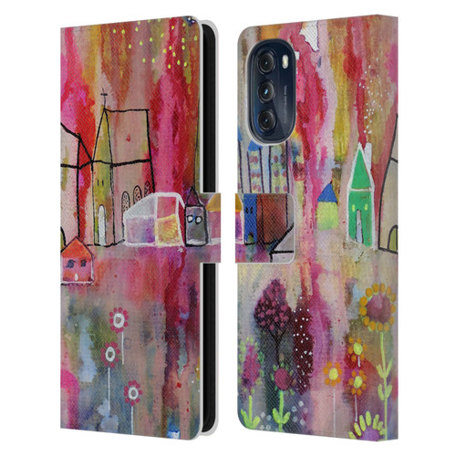 Sylvie Demers Nature House Horizon Leather Book Wallet Case Cover For Motorola Moto G (2022)
