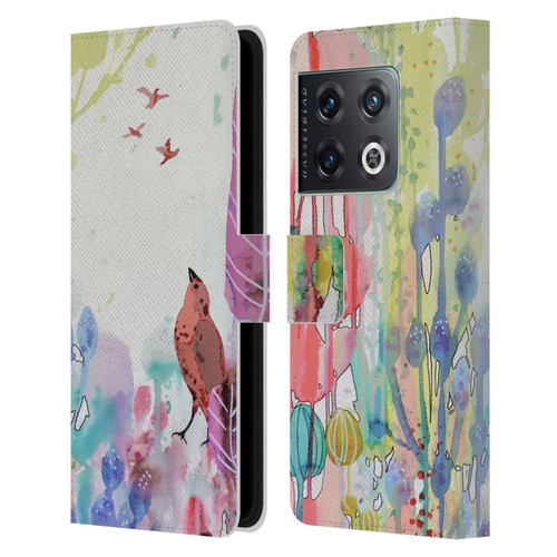 Sylvie Demers Nature Wings Leather Book Wallet Case Cover For OnePlus 10 Pro