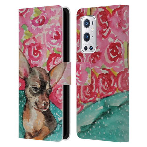 Sylvie Demers Nature Chihuahua Leather Book Wallet Case Cover For OnePlus 9 Pro