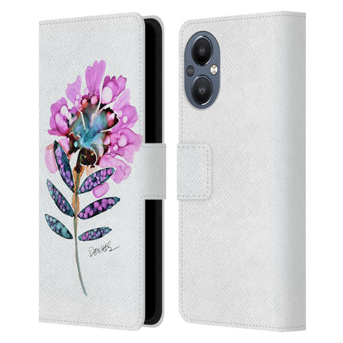 Sylvie Demers Nature Fleur Leather Book Wallet Case Cover For OnePlus Nord N20 5G