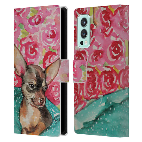 Sylvie Demers Nature Chihuahua Leather Book Wallet Case Cover For OnePlus Nord 2 5G