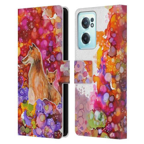 Sylvie Demers Nature Mother Fox Leather Book Wallet Case Cover For OnePlus Nord CE 2 5G