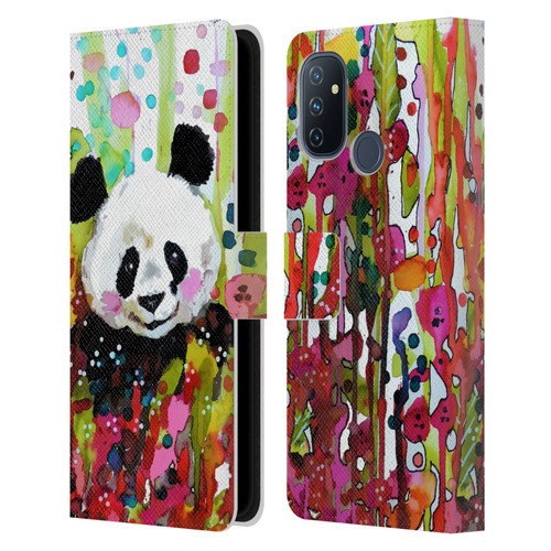 Sylvie Demers Nature Panda Leather Book Wallet Case Cover For OnePlus Nord N100