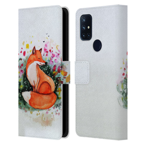 Sylvie Demers Nature Fox Beauty Leather Book Wallet Case Cover For OnePlus Nord N10 5G