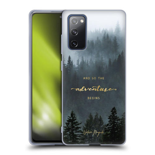 Nature Magick So The Adventure Begins Quote Trees Soft Gel Case for Samsung Galaxy S20 FE / 5G