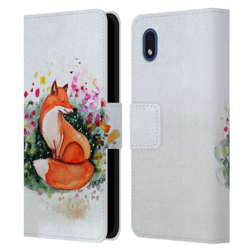 Sylvie Demers Nature Fox Beauty Leather Book Wallet Case Cover For Samsung Galaxy A01 Core (2020)