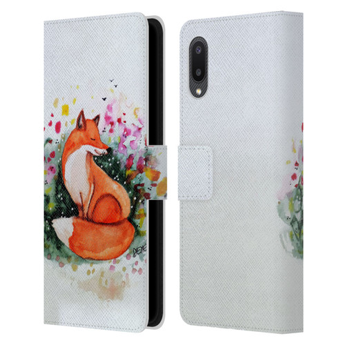 Sylvie Demers Nature Fox Beauty Leather Book Wallet Case Cover For Samsung Galaxy A02/M02 (2021)