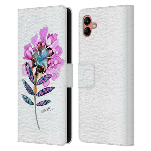 Sylvie Demers Nature Fleur Leather Book Wallet Case Cover For Samsung Galaxy A04 (2022)