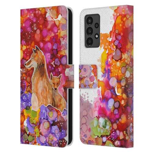 Sylvie Demers Nature Mother Fox Leather Book Wallet Case Cover For Samsung Galaxy A13 (2022)