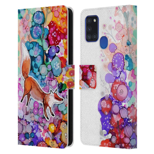 Sylvie Demers Nature Soaring Leather Book Wallet Case Cover For Samsung Galaxy A21s (2020)