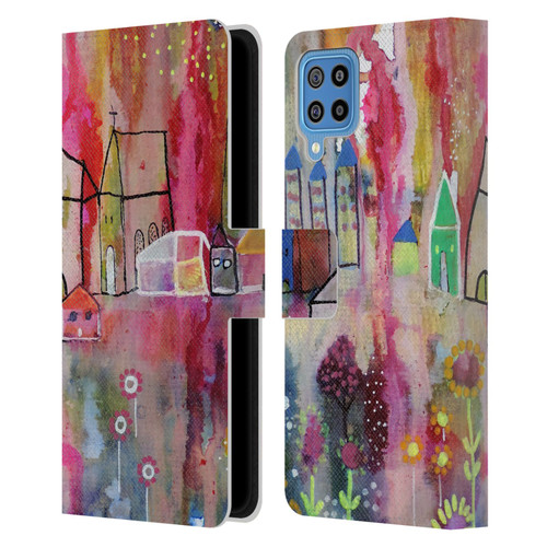 Sylvie Demers Nature House Horizon Leather Book Wallet Case Cover For Samsung Galaxy F22 (2021)
