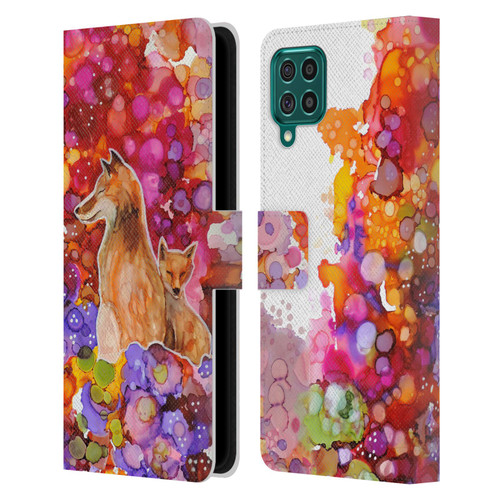 Sylvie Demers Nature Mother Fox Leather Book Wallet Case Cover For Samsung Galaxy F62 (2021)