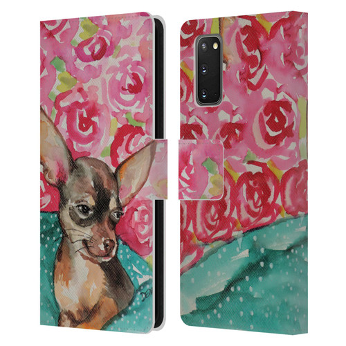 Sylvie Demers Nature Chihuahua Leather Book Wallet Case Cover For Samsung Galaxy S20 / S20 5G