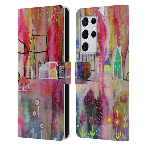 Sylvie Demers Nature House Horizon Leather Book Wallet Case Cover For Samsung Galaxy S21 Ultra 5G