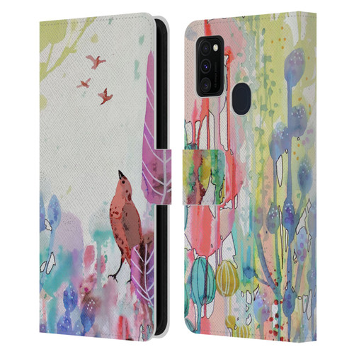 Sylvie Demers Nature Wings Leather Book Wallet Case Cover For Samsung Galaxy M30s (2019)/M21 (2020)