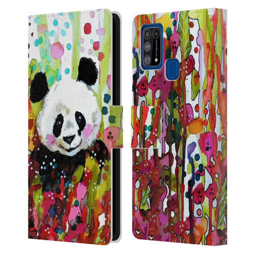 Sylvie Demers Nature Panda Leather Book Wallet Case Cover For Samsung Galaxy M31 (2020)